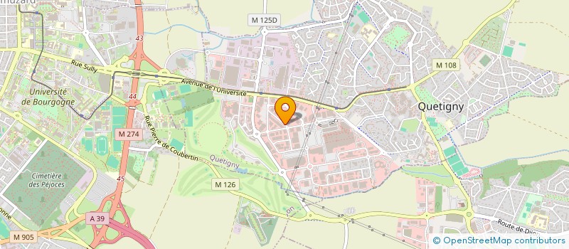 localisation de l'entreprise SOCIETE D'EXPLOITATION DES CUISINES DE L'EST à QUETIGNY