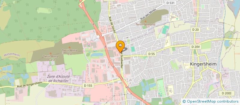localisation de l'entreprise SOCIETE D'EXPLOITATION DES CUISINES DE MULHOUSE à KINGERSHEIM