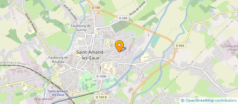 localisation de l'entreprise SOCIETE D'EXPLOITATION DES EAUX DU MONTCALM à SAINT-AMAND-LES-EAUX