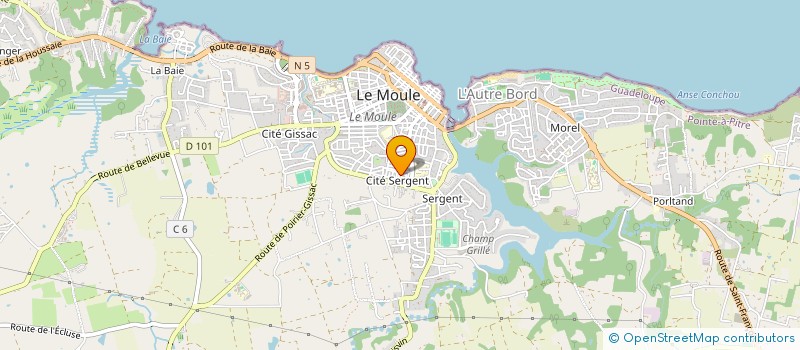 localisation de l'entreprise SOCIETE D'EXPLOITATION DES ETABLISSEMENT S JOSEPH AZAR à LE MOULE