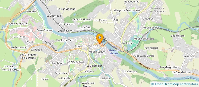 localisation de l'entreprise SOCIETE D'EXPLOITATION DES ETABLISSEMENTS COLAPINTO à AIXE-SUR-VIENNE