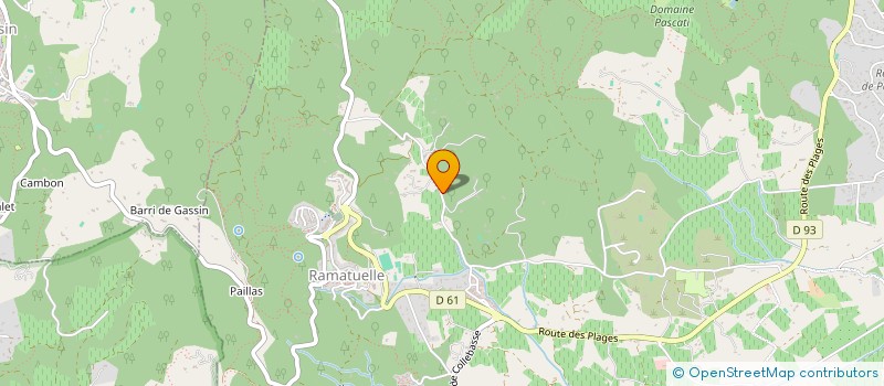 localisation de l'entreprise SOCIETE D'EXPLOITATION DES ETABLISSEMENTS DE BARROS S.E.E DE BARROS à RAMATUELLE