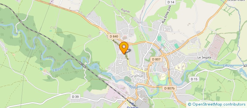 localisation de l'entreprise SOCIETE D'EXPLOITATION DES ETABLISSEMENTS G SOLIGNAC  GRAMAT
