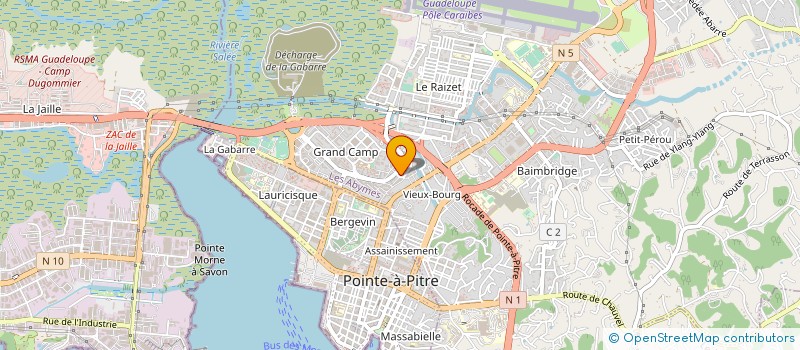localisation de l'entreprise SOCIETE D'EXPLOITATION DES ETABLISSEMENTS GRAND CAMP AUTO SOCIETE A RESPONSABILITE LIMITEE à LES ABYMES