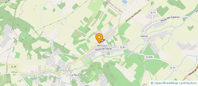 localisation de l'entreprise SOCIETE D'EXPLOITATION DES ETABLISSEMENTS HENRI COUDERC à VILLAUDRIC