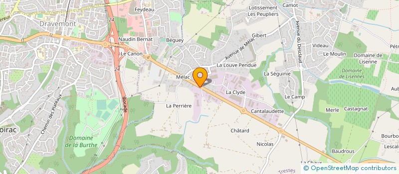 localisation de l'entreprise SOCIETE D'EXPLOITATION DES ETABLISSEMENTS J. VEYNAT à TRESSES