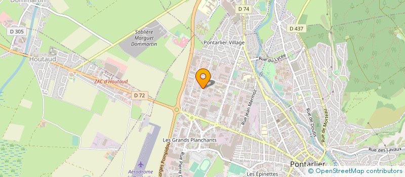 localisation de l'entreprise SOCIETE D'EXPLOITATION DES ETABLISSEMENTS JEANNIN à PONTARLIER