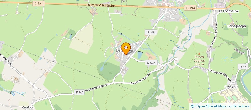 localisation de l'entreprise SOCIETE D'EXPLOITATION DES ETABLISSEMENTS MARCEL DELMAS à DRUELLE BALSAC