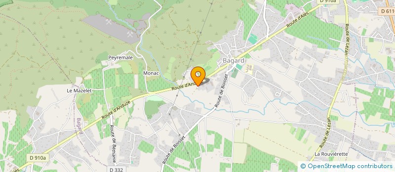 localisation de l'entreprise SOCIETE D'EXPLOITATION DES ETABLISSEMENTS MOTOCULTURE CEVENOLE à BAGARD