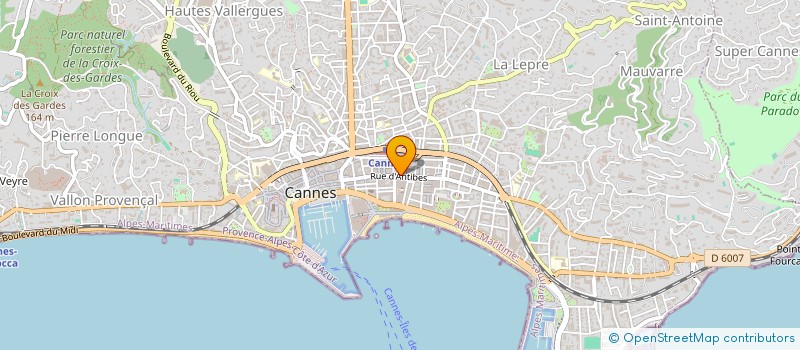 localisation de l'entreprise SOCIETE D'EXPLOITATION DES ETABLISSEMENTS MOUGINS OPTIQUE PHOTO à CANNES