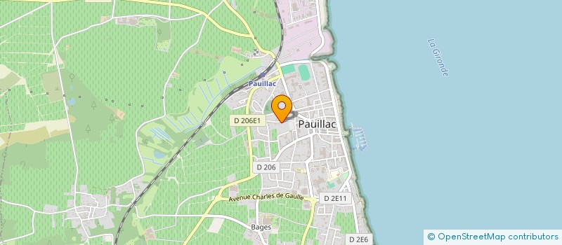 localisation de l'entreprise SOCIETE D'EXPLOITATION DES ETABLISSEMENTS PASCAL PRADIGNAC  PAUILLAC