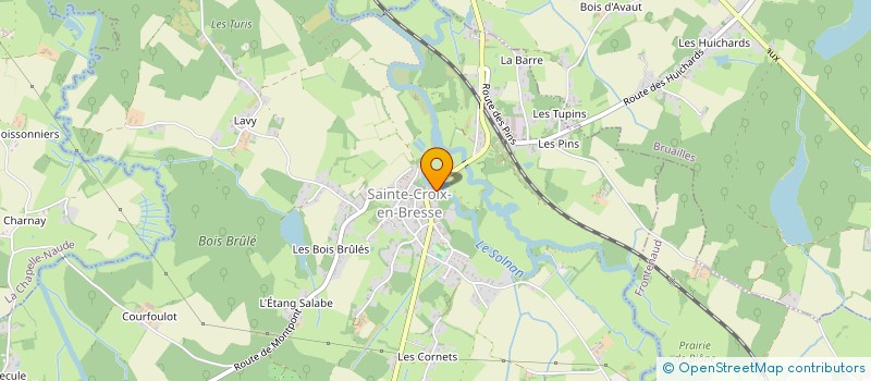 localisation de l'entreprise SOCIETE D'EXPLOITATION DES ETABLISSEMENTS PIERRE COULON à SAINTE-CROIX-EN-BRESSE