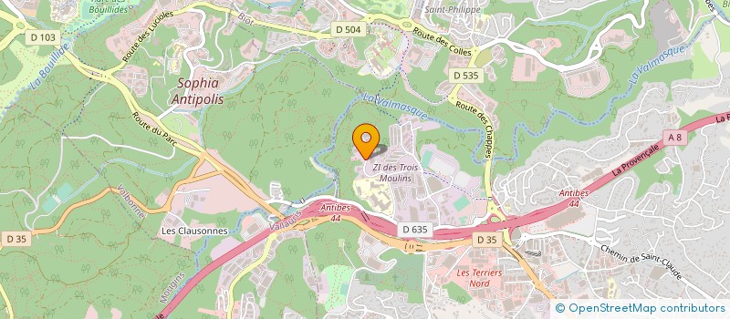 localisation de l'entreprise SOCIETE D'EXPLOITATION DES ETABLISSEMENTS S.F.D.S. à ANTIBES