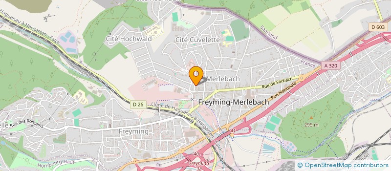 localisation de l'entreprise SOCIETE D'EXPLOITATION DES ETABLISSEMENTS SCHWARZ DELESSE à FREYMING-MERLEBACH
