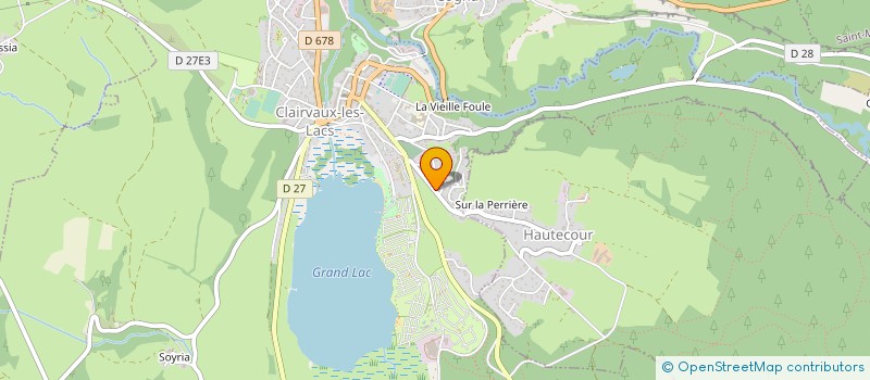 localisation de l'entreprise SOCIETE D'EXPLOITATION DES ETS BAILLY à CLAIRVAUX-LES-LACS