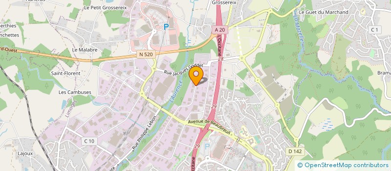 localisation de l'entreprise SOCIETE D'EXPLOITATION DES ETS BEAUBELIQUE INDUSTRIE à LIMOGES
