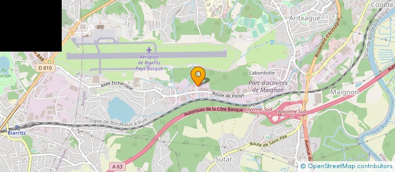 localisation de l'entreprise SOCIETE D'EXPLOITATION DES ETS BOUNEY à ANGLET