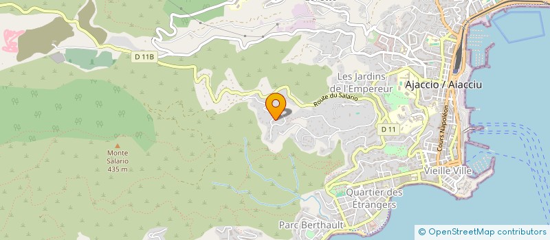 localisation de l'entreprise SOCIETE D'EXPLOITATION DES ETS CAU à AJACCIO