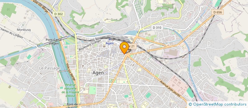 localisation de l'entreprise SOCIETE D'EXPLOITATION DES ETS ELUERE à AGEN