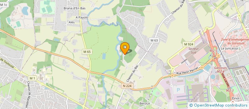 localisation de l'entreprise SOCIETE D'EXPLOITATION DES ETS EYMERY ET FILS  CORNEBARRIEU