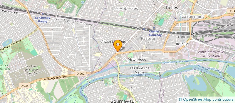 localisation de l'entreprise SOCIETE D'EXPLOITATION DES ETS GREGORIO  CHELLES