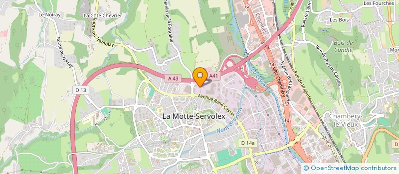 localisation de l'entreprise SOCIETE D'EXPLOITATION DES ETS GROS à LA MOTTE-SERVOLEX
