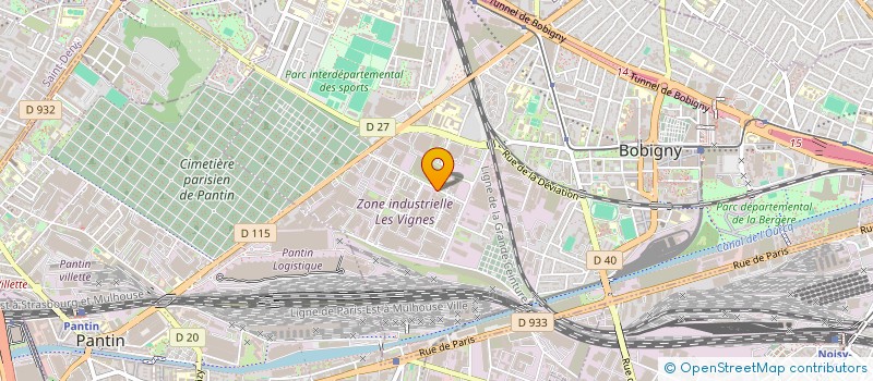 localisation de l'entreprise SOCIETE D'EXPLOITATION DES ETS J. ANORGA à BOBIGNY