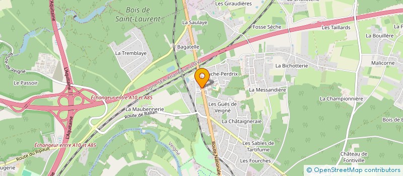 localisation de l'entreprise SOCIETE D' EXPLOITATION DES ETS MATIGNON à VEIGNE