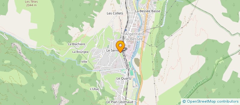 localisation de l'entreprise SOCIETE D EXPLOITATION DES ETS ROBERT à L'ARGENTIERE-LA-BESSEE