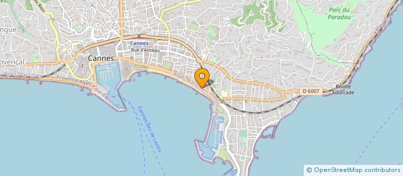 localisation de l'entreprise SOCIETE D'EXPLOITATION DES JEUX ET LOISIRS DU CROISETTE  CANNES