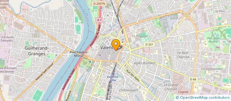 localisation de l'entreprise SOCIETE D'EXPLOITATION DES TISSUS ANDRE à VALENCE