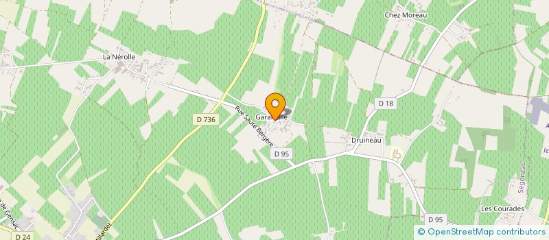 localisation de l'entreprise SOCIETE D'EXPLOITATION DES VIGNOBLES BILLHOUET DU DOMAINE DE GARANCILLE à SEGONZAC