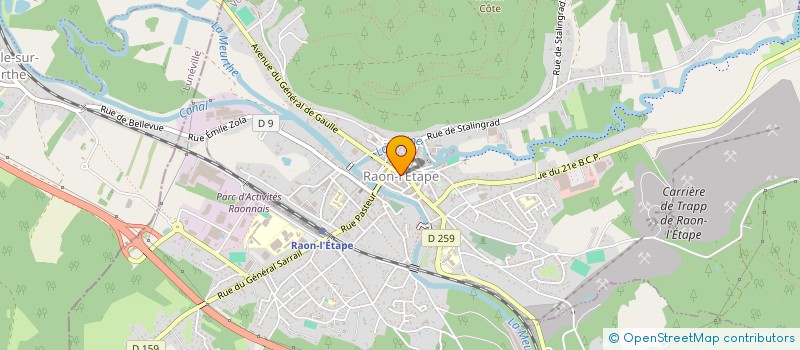 localisation de l'entreprise SOCIETE D EXPLOITATION DU BAR DE L UNION à RAON-L'ETAPE