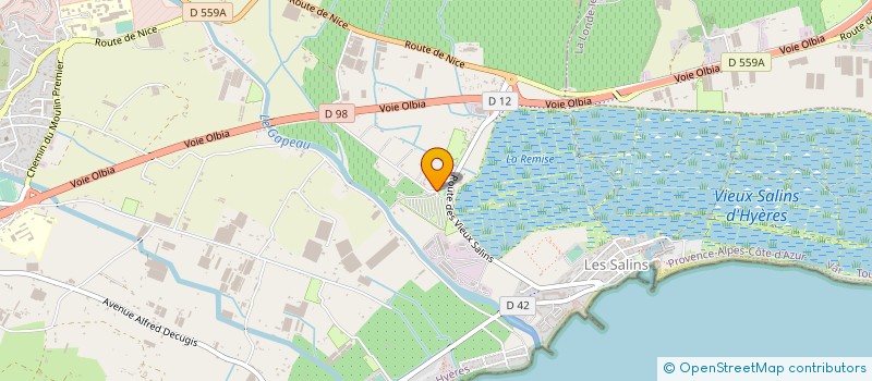 localisation de l'entreprise SOCIETE D'EXPLOITATION DU CAMPING PORT POTHUAU à HYERES