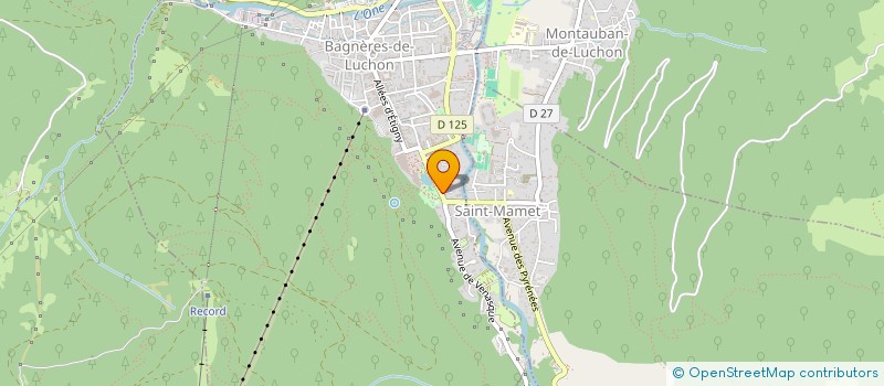 localisation de l'entreprise SOCIETE D EXPLOITATION DU CASTEL DE LA PIQUE  BAGNERES-DE-LUCHON