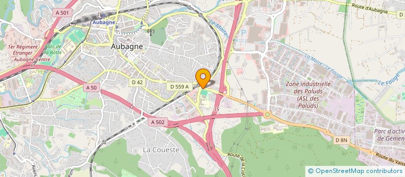 localisation de l'entreprise SOCIETE D'EXPLOITATION DU CHARREL CAFE à AUBAGNE