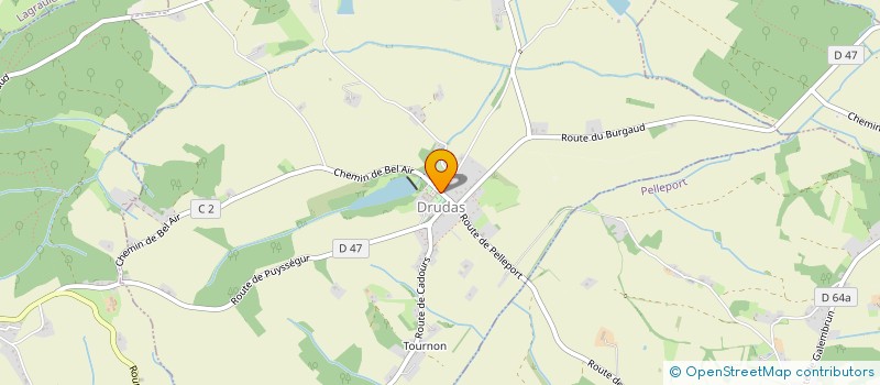 localisation de l'entreprise SOCIETE D'EXPLOITATION DU CHATEAU DE DRUDAS  DRUDAS