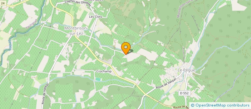 localisation de l'entreprise SOCIETE D'EXPLOITATION DU DOMAINE DE FONTBONAU  MONTBRISON-SUR-LEZ