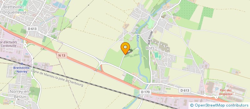 localisation de l'entreprise SOCIETE D'EXPLOITATION DU DOMAINE DU CHATEAU DE ROTS  ROTS