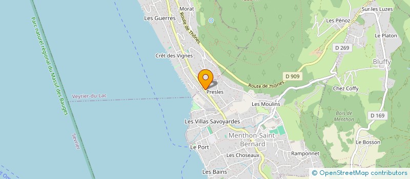 localisation de l'entreprise SOCIETE D'EXPLOITATION DU GARAGE DE MENTHON à MENTHON-SAINT-BERNARD