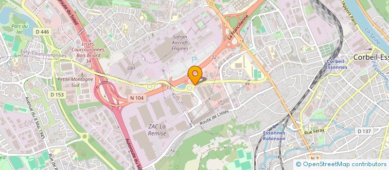 localisation de l'entreprise SOCIETE D EXPLOITATION DU GARAGE DE ROBINSON à CORBEIL-ESSONNES