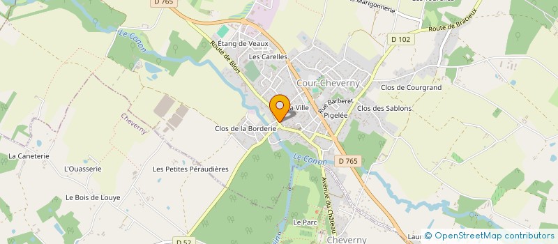 localisation de l'entreprise SOCIETE D'EXPLOITATION DU GARAGE GIRAULT  COUR-CHEVERNY