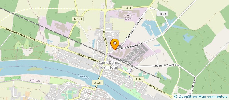 localisation de l'entreprise SOCIETE D'EXPLOITATION DU GARAGE LEBERT à SAINT-DENIS-DE-L'HOTEL