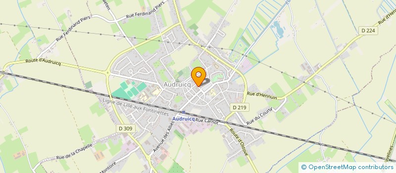 localisation de l'entreprise SOCIETE D'EXPLOITATION DU GARAGE RICHIR  AUDRUICQ