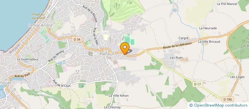 localisation de l'entreprise SOCIETE D'EXPLOITATION DU GARAGE ROBERT à PLENEUF-VAL-ANDRE