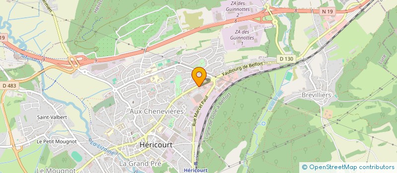 localisation de l'entreprise SOCIETE D'EXPLOITATION DU GARAGE WATTRE à HERICOURT