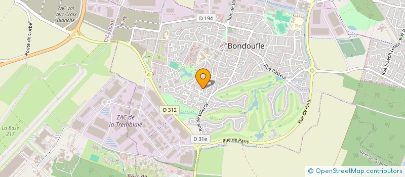 localisation de l'entreprise SOCIETE D'EXPLOITATION DU GOLF DE BONDOUFLE 2 à BONDOUFLE