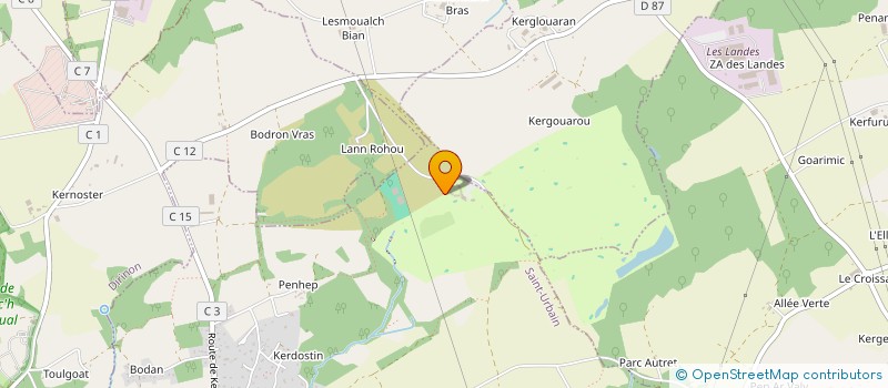 localisation de l'entreprise SOCIETE D EXPLOITATION DU GOLF IROISE à SAINT-URBAIN