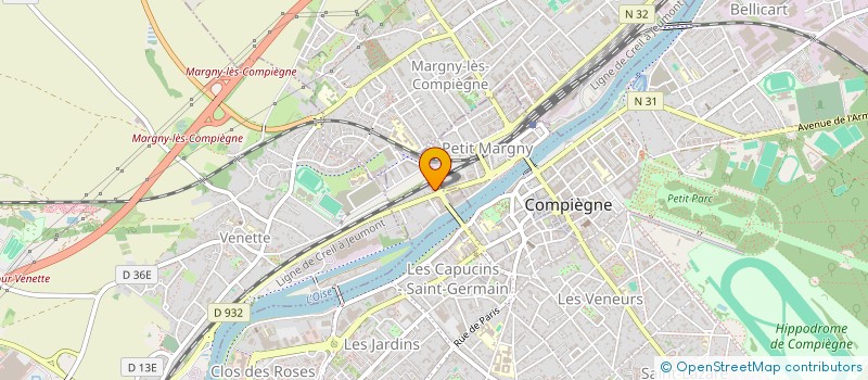 localisation de l'entreprise SOCIETE D'EXPLOITATION DU PARC EOLIEN VANESSA  MARGNY-LES-COMPIEGNE