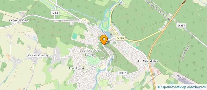 localisation de l'entreprise SOCIETE D'EXPLOITATION DU ROC AU CHIEN à BAGNOLES-DE-L'ORNE-NORMANDIE